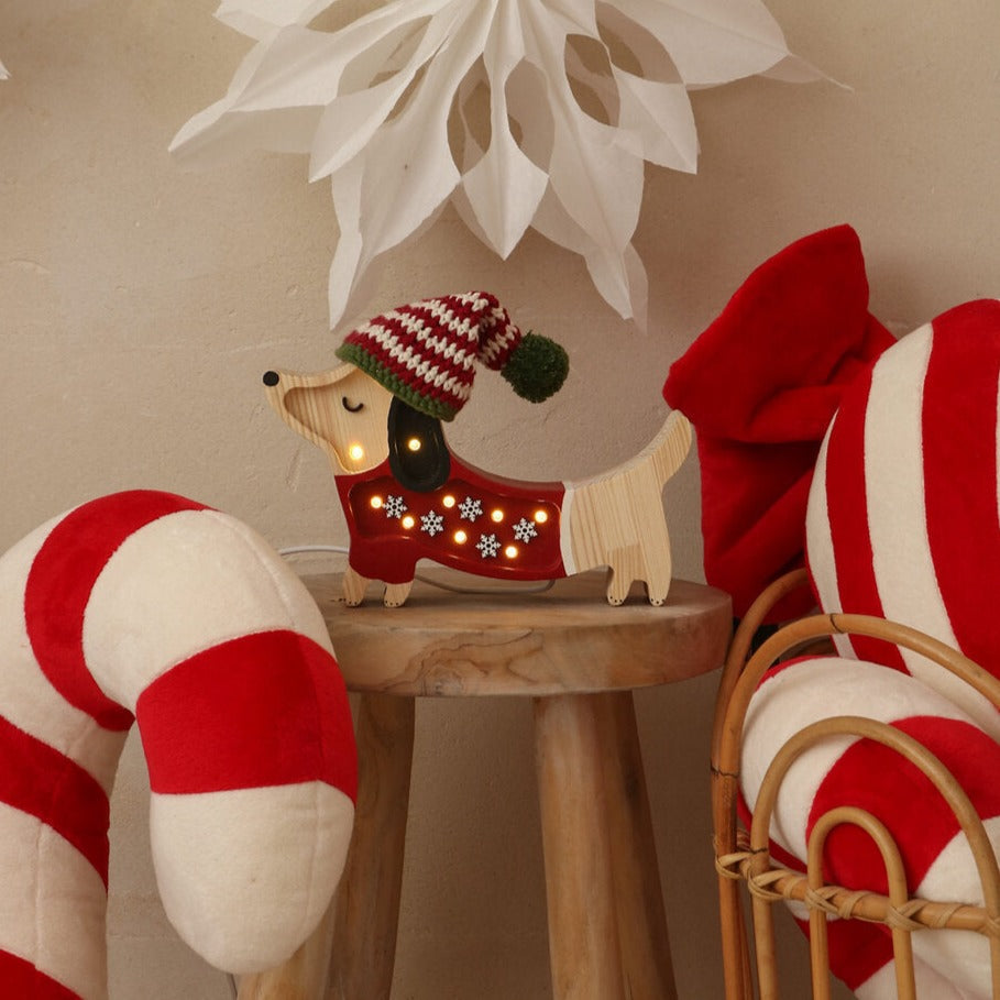Little Lights Mini Holiday Puppy Lamp (Limited Edition)
