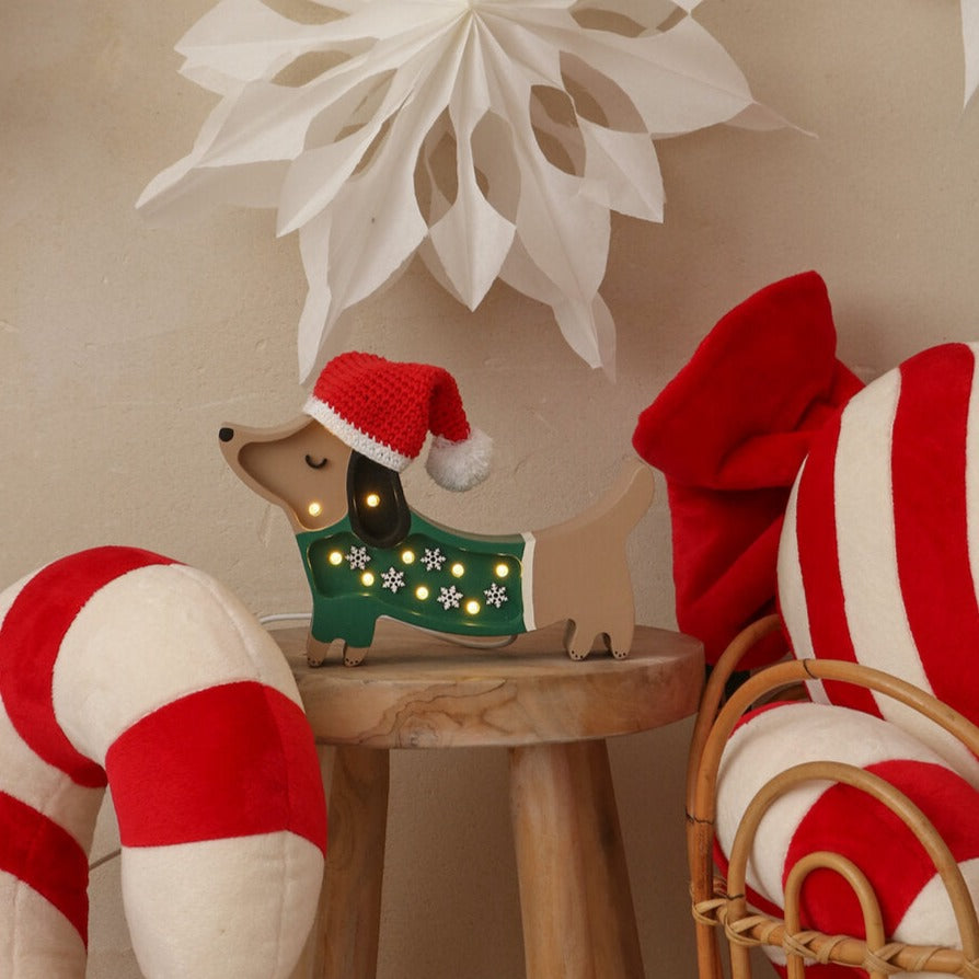 Little Lights Mini Holiday Puppy Lamp (Limited Edition)
