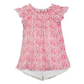Ruched Tunic Set - Splashes on White - Blissfully Lavender BoutiqueFeather Baby