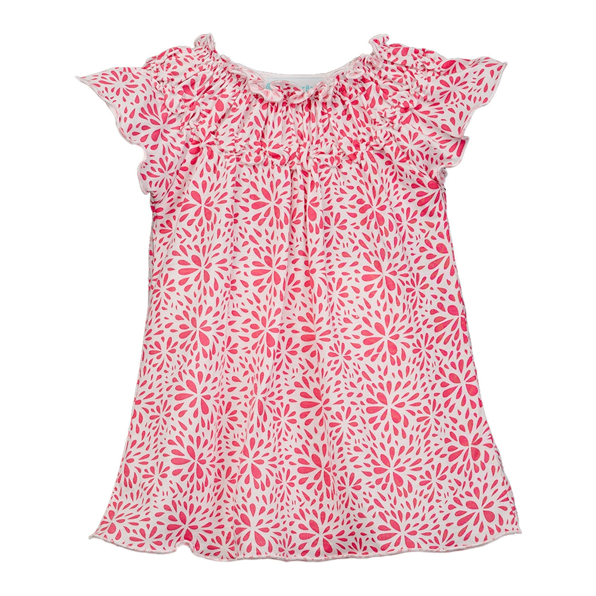 Ruched Tunic Set - Splashes on White - Blissfully Lavender BoutiqueFeather Baby
