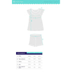 Ruched Tunic Set - Splashes on White - Blissfully Lavender BoutiqueFeather Baby