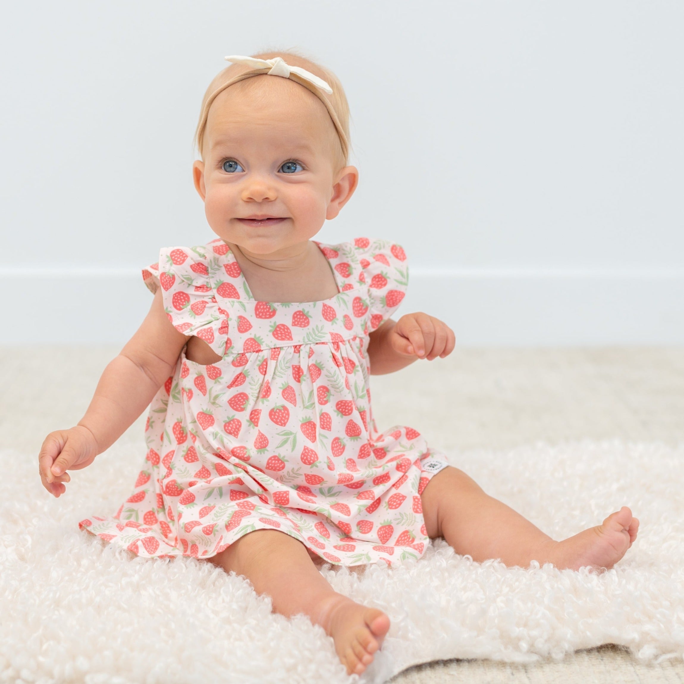 Strawberry Ruffle Dress & Bloomer