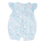 Butterfly Aqua Ruffle Romper