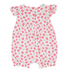 Strawberry Basil Ruffle Romper