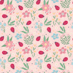 Ladybug Flower Garden Ruffle Romper