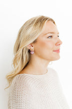 Ruthie Bow and Heart Earring