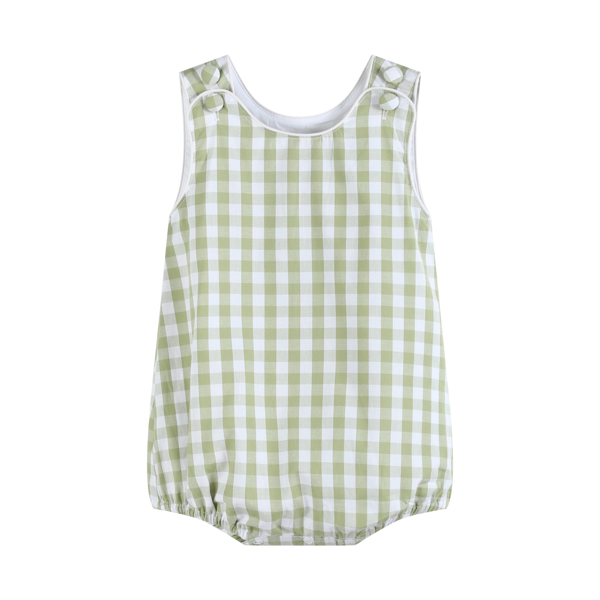 Sage Green Baby Bubble Romper