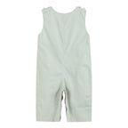 Sage Green Construction Smocked Overalls