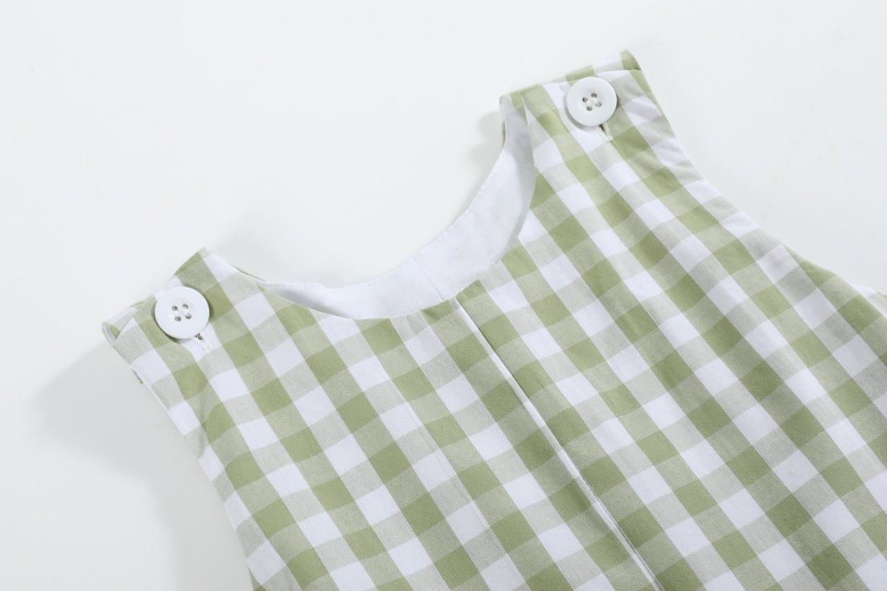Sage Green Baby Boy Shortall