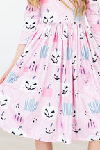 SALE Happy Haunting 3/4 Sleeve Pocket Twirl Dress - Blissfully Lavender BoutiqueMila & Rose ®