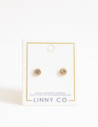 Screwback Stud Earrings - Addison Clear