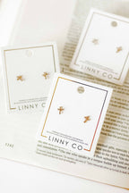 Screwback Stud Earrings - Clara Cross