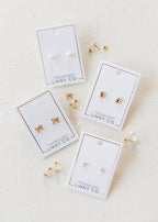 Screwback Stud Earrings - Clara Cross
