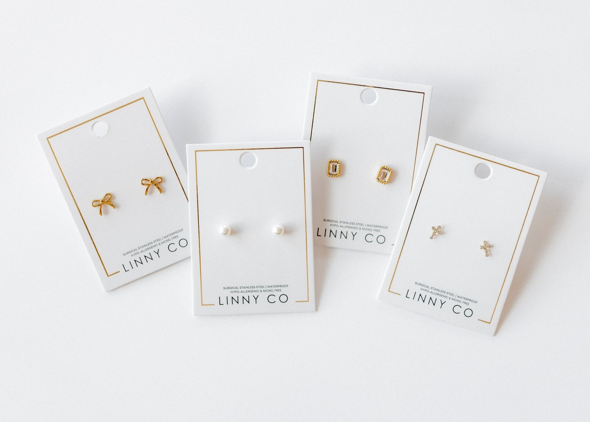 Screwback Stud Earrings - Clara Cross