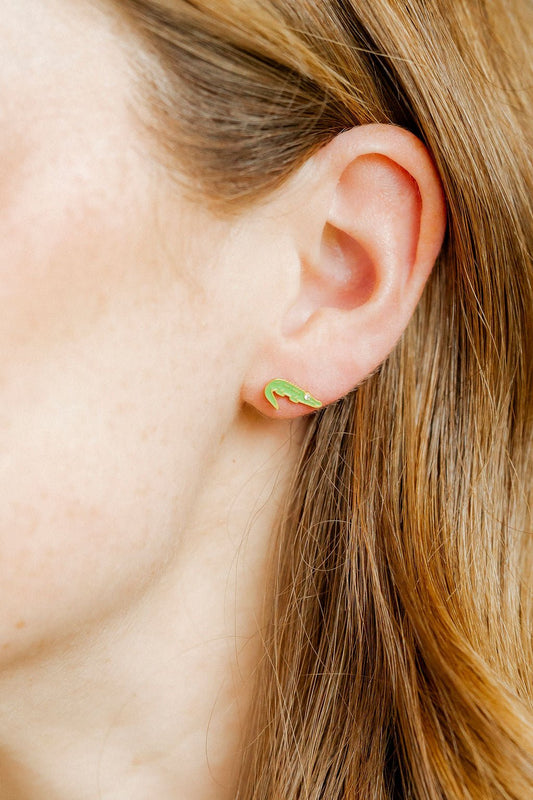 Screwback Stud Earrings - Gator