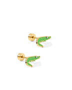 Screwback Stud Earrings - Gator