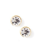 Screwback Stud Earrings - Juliet Clear 8mm