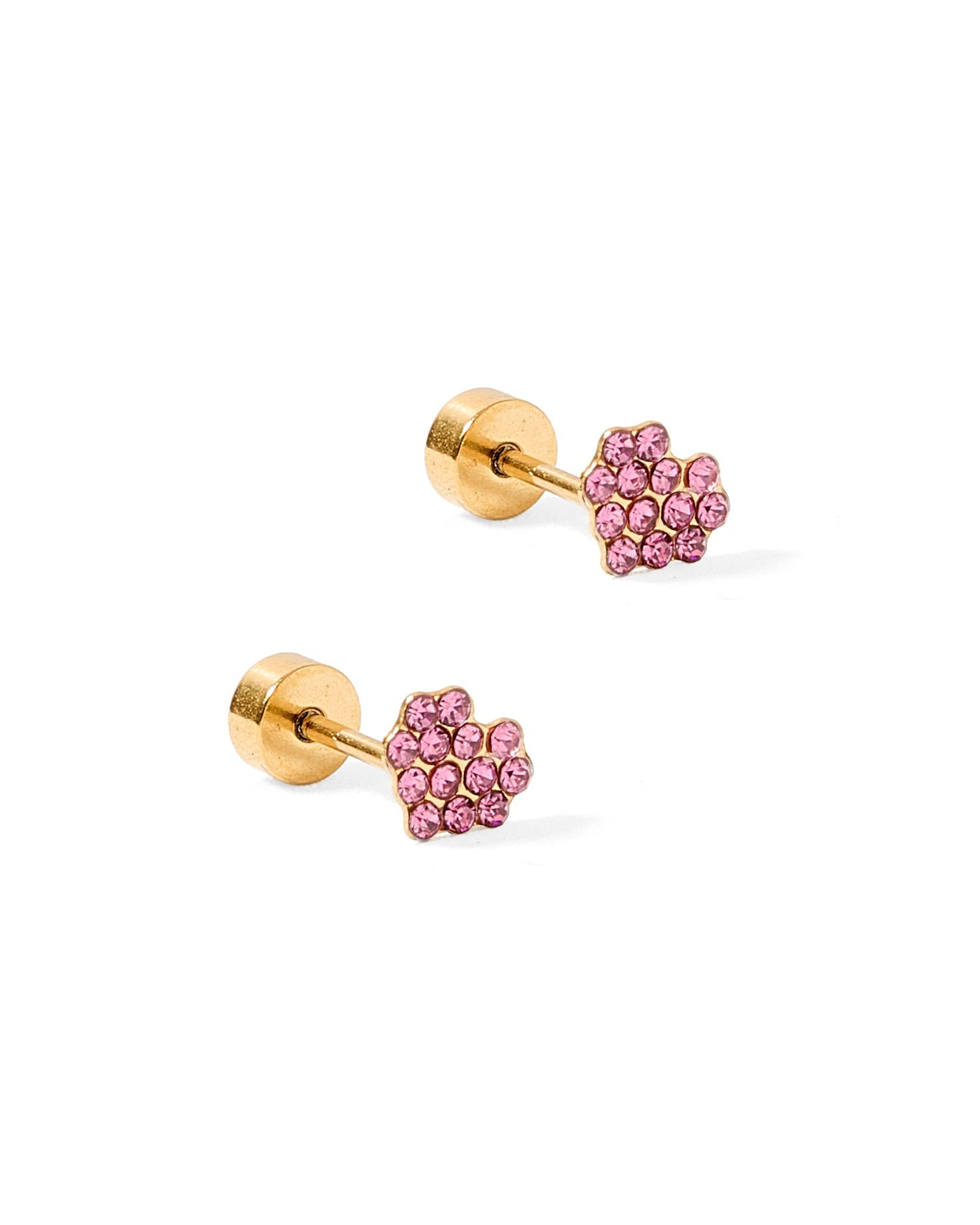 Women's Screwback Stud Earrings - Leo Pink