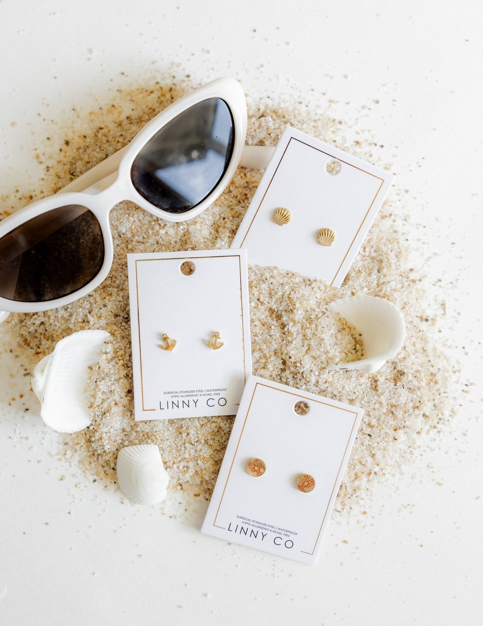 Screwback Stud Earrings - Marina