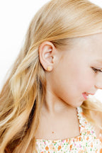 Marina Seashell Screwback Stud Earrings for Girls