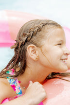 Screwback Stud Earrings - Sadie Bow Gold