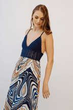 Seneiya Crochet Dress Blue - Blissfully Lavender BoutiqueGuadalupe Design