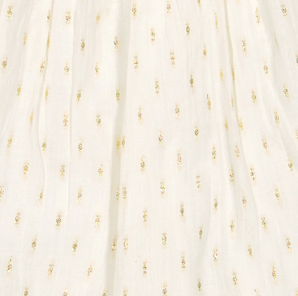Serena Girls' Tassel Dress Gold Dobby