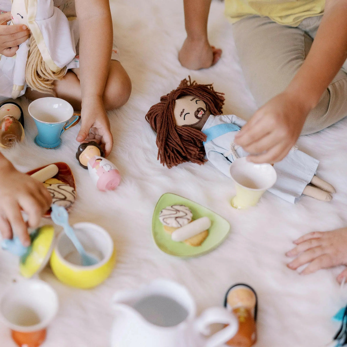 Jesus Rag Doll – 12" Hand-Sewn Cotton Doll