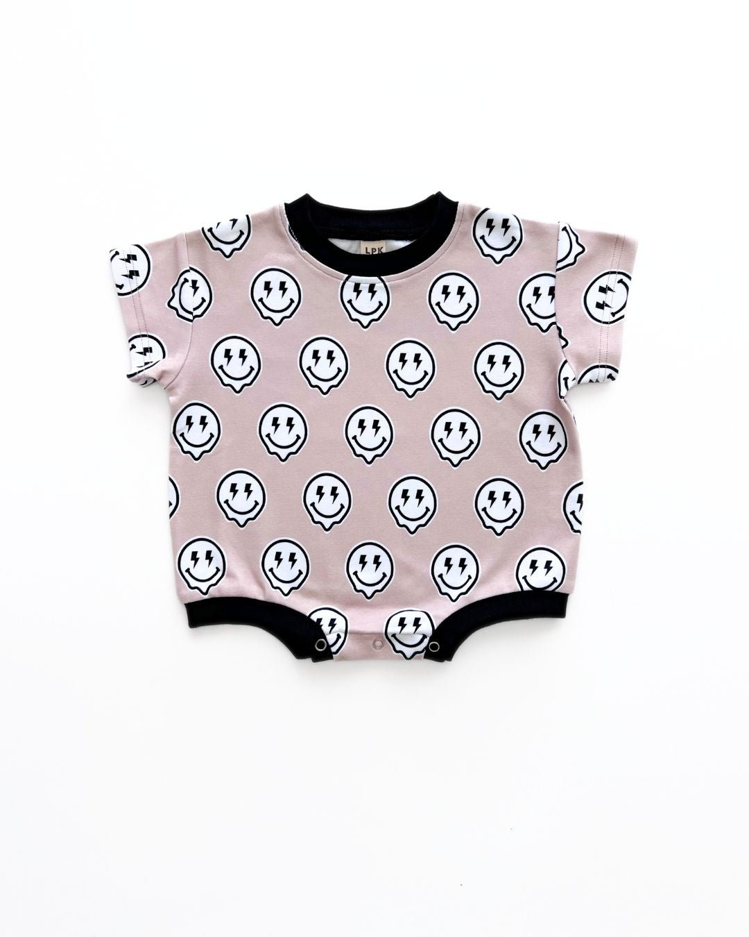 Electric Drippy Short Sleeve Bubble Romper