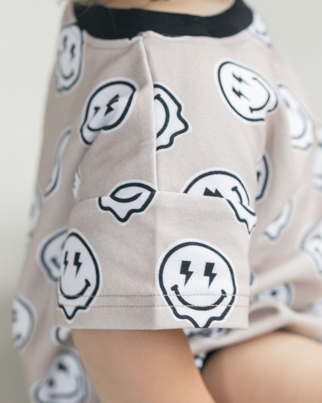 Electric Drippy Short Sleeve Bubble Romper
