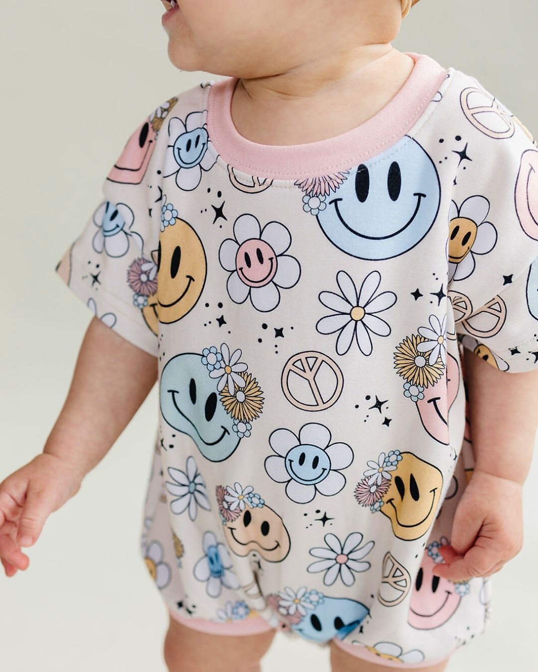 Groovy Girl Short Sleeve Bubble Romper