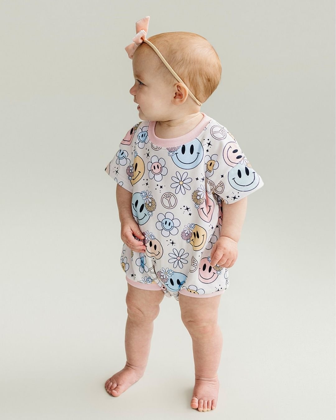 Groovy Girl Short Sleeve Bubble Romper