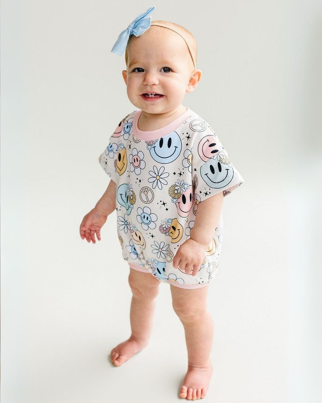 Groovy Girl Short Sleeve Bubble Romper