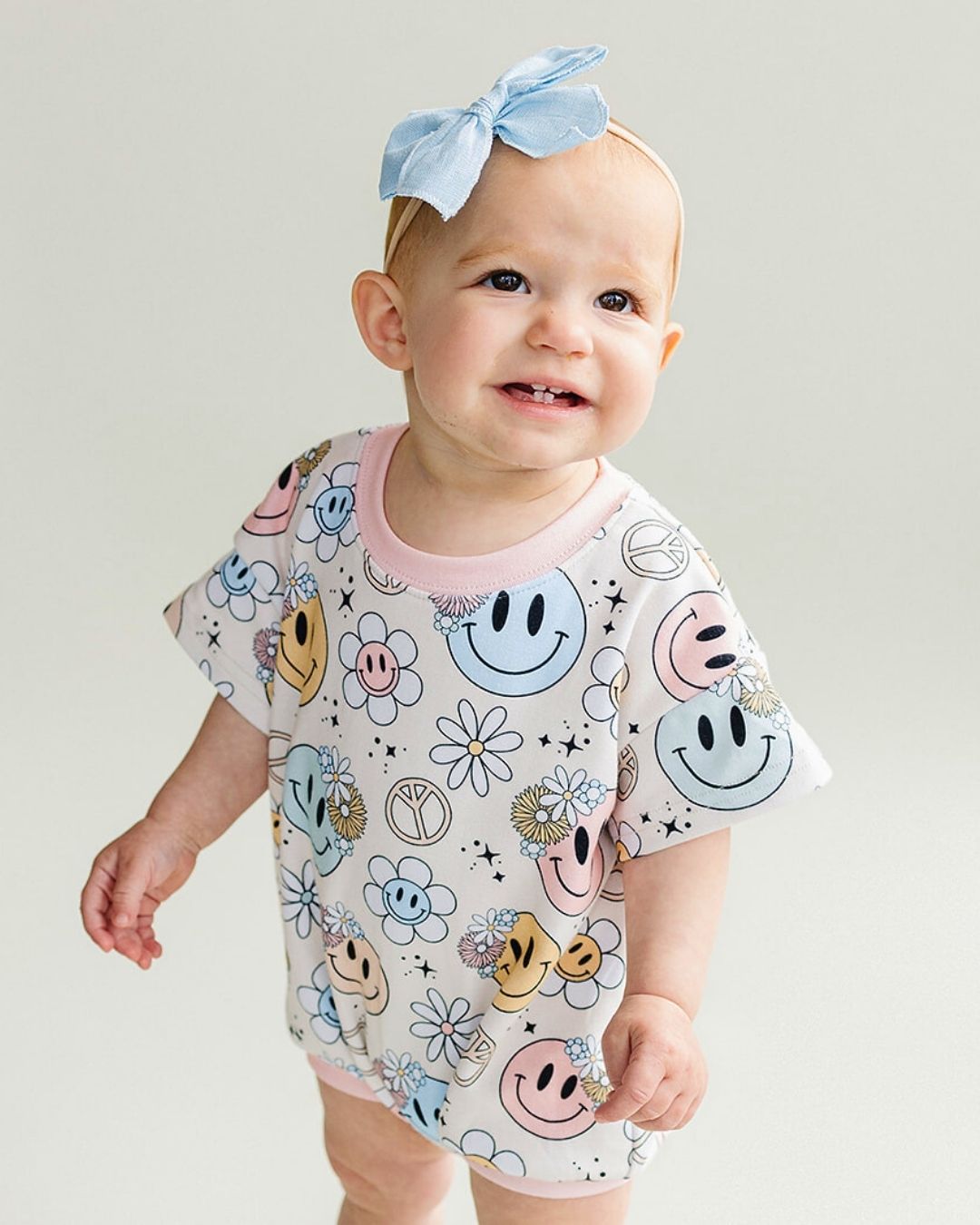 Groovy Girl Short Sleeve Bubble Romper