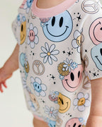 Groovy Girl Short Sleeve Bubble Romper