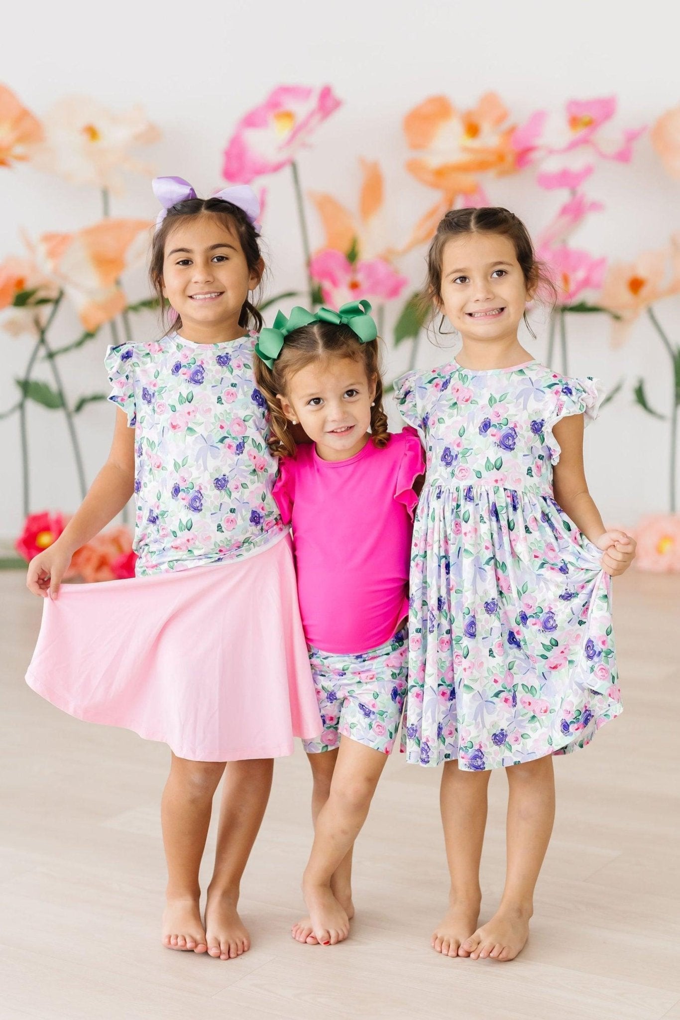 Short Sleeve Ruffle Tee - Blissfully Lavender BoutiqueMila & Rose ®