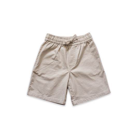 Pull On Straight Shorts | Ecru