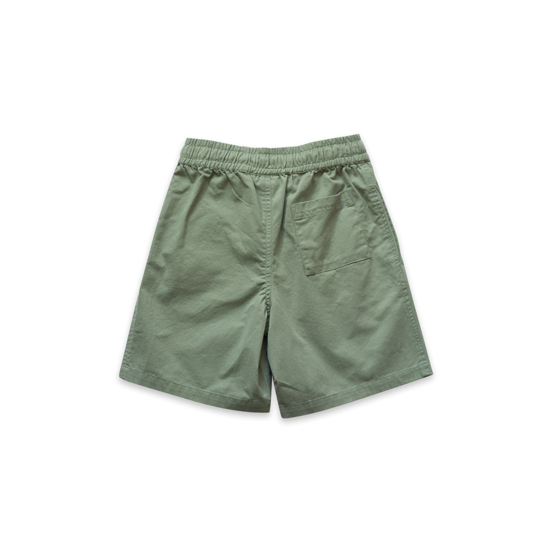 Pull On Straight Shorts | Sage Green