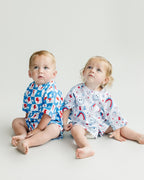 Checks & Star Shorts Set