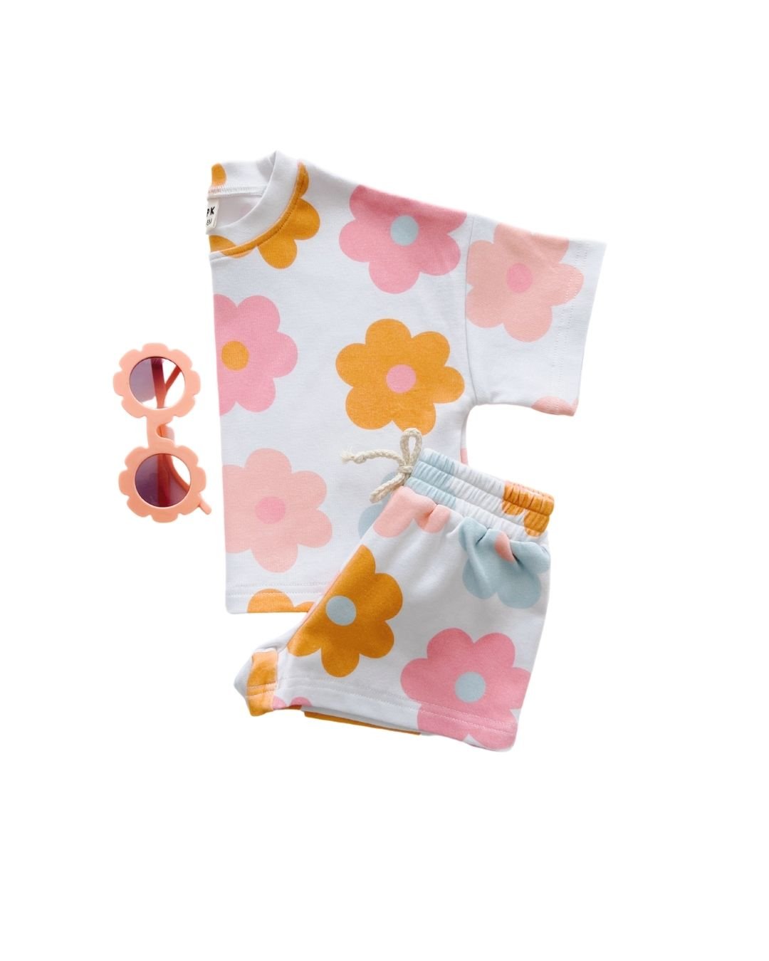 Daisy Pop Bamboo Shorts Set