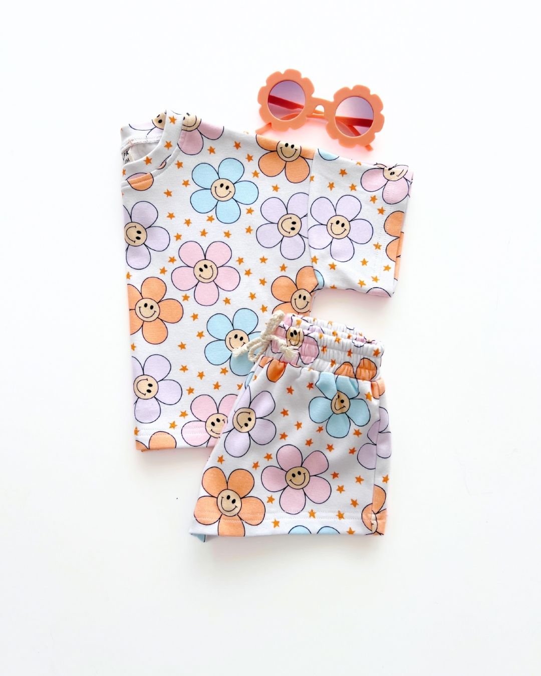 Girls Ditzy Daisy Shorts Set