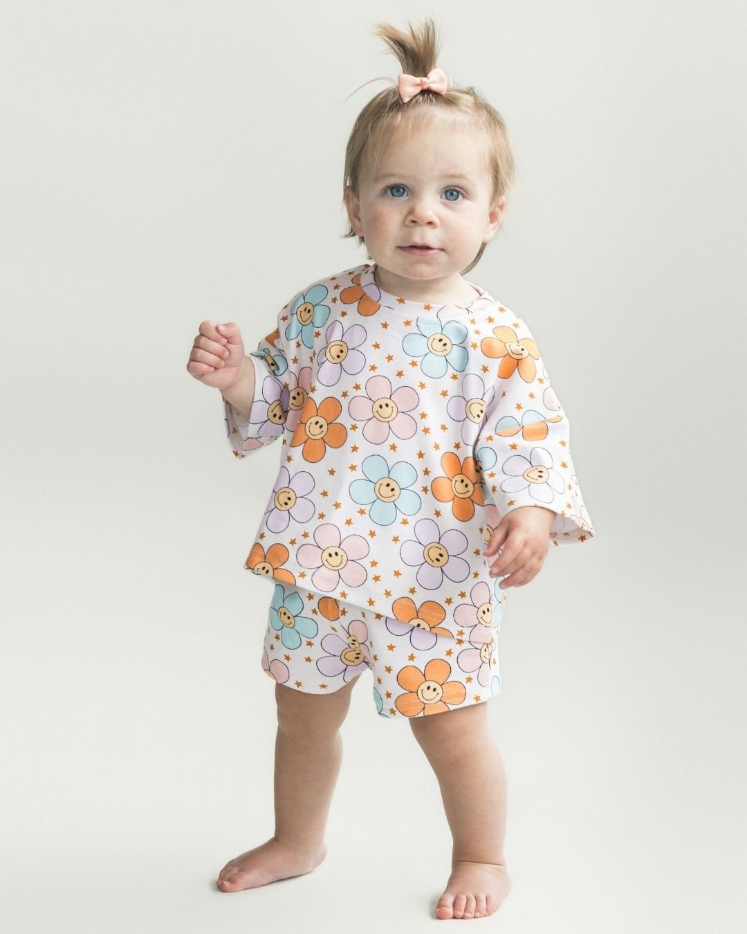 Girls Ditzy Daisy Shorts Set