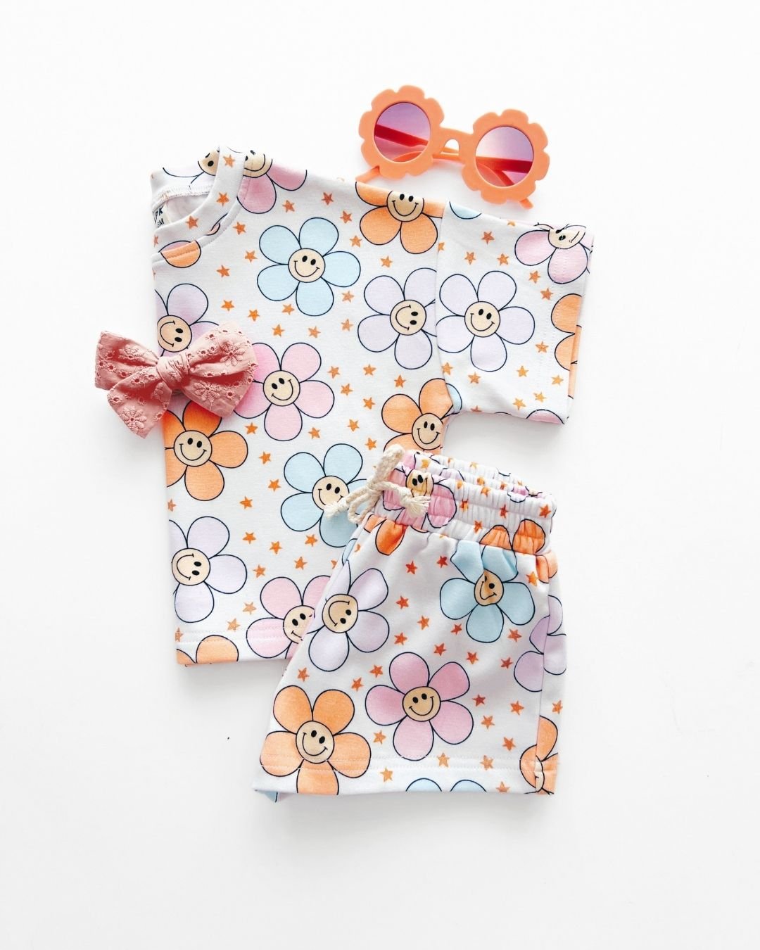 Girls Ditzy Daisy Shorts Set