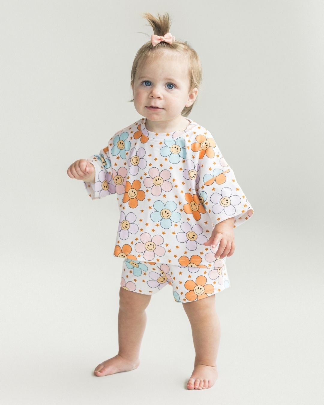 Girls Ditzy Daisy Shorts Set