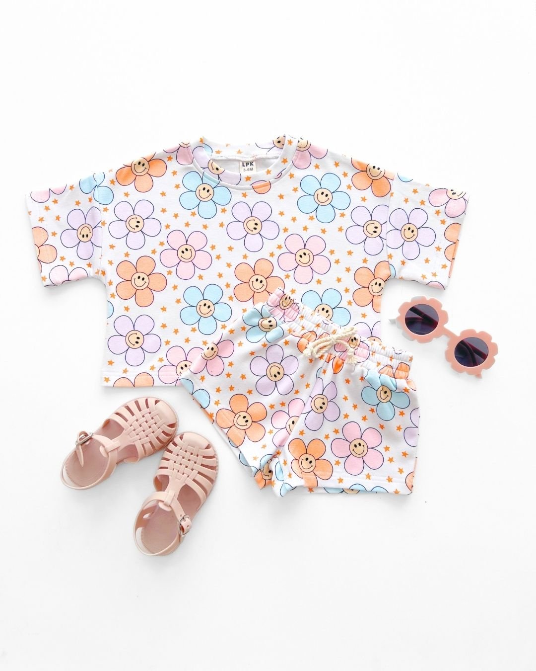 Girls Ditzy Daisy Shorts Set