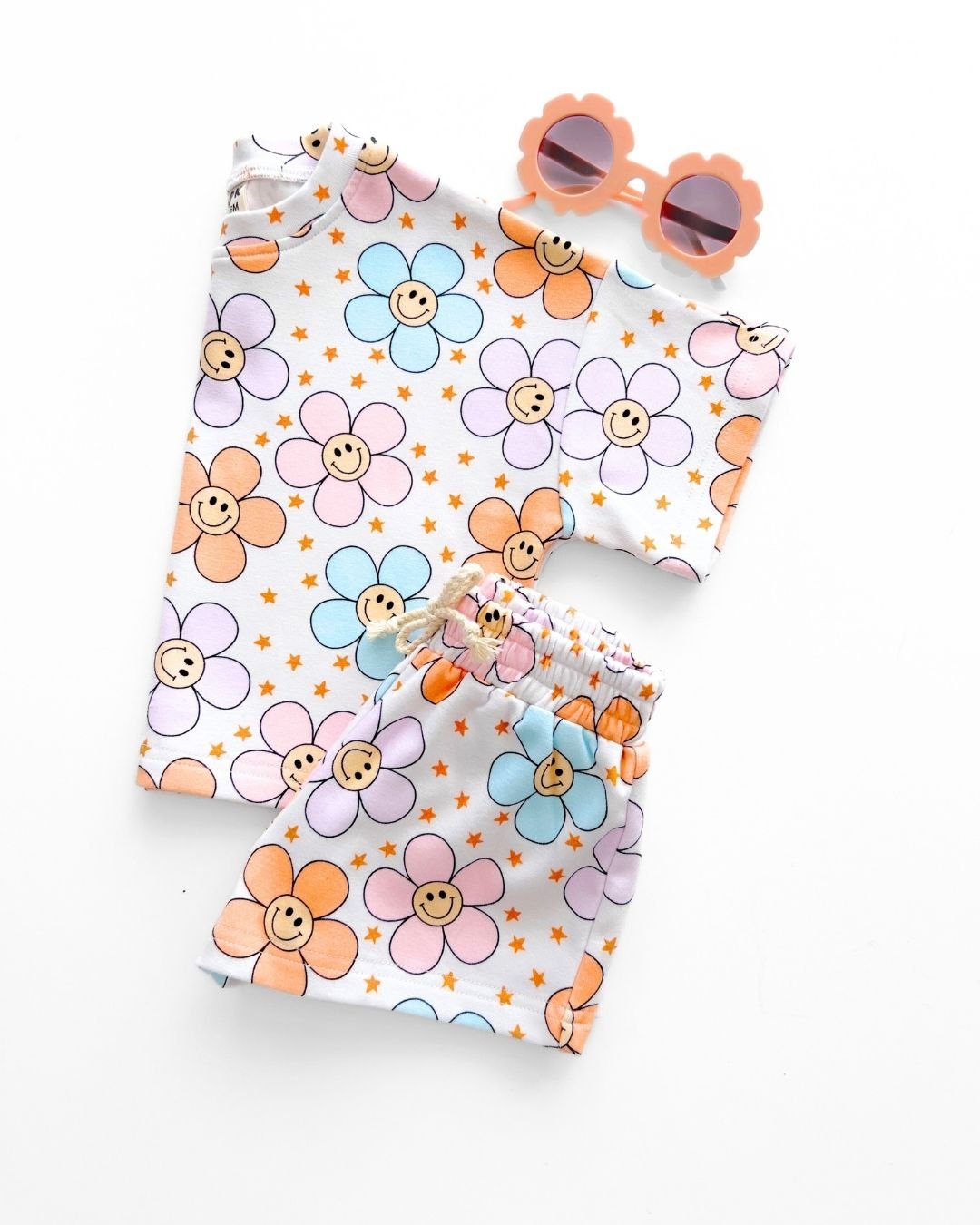 Girls Ditzy Daisy Shorts Set