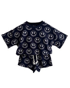 Boys Electric Smiley Shorts Set