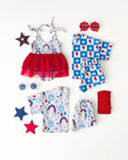 Girls Little Miss USA Short Set