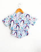 Girls Little Miss USA Short Set