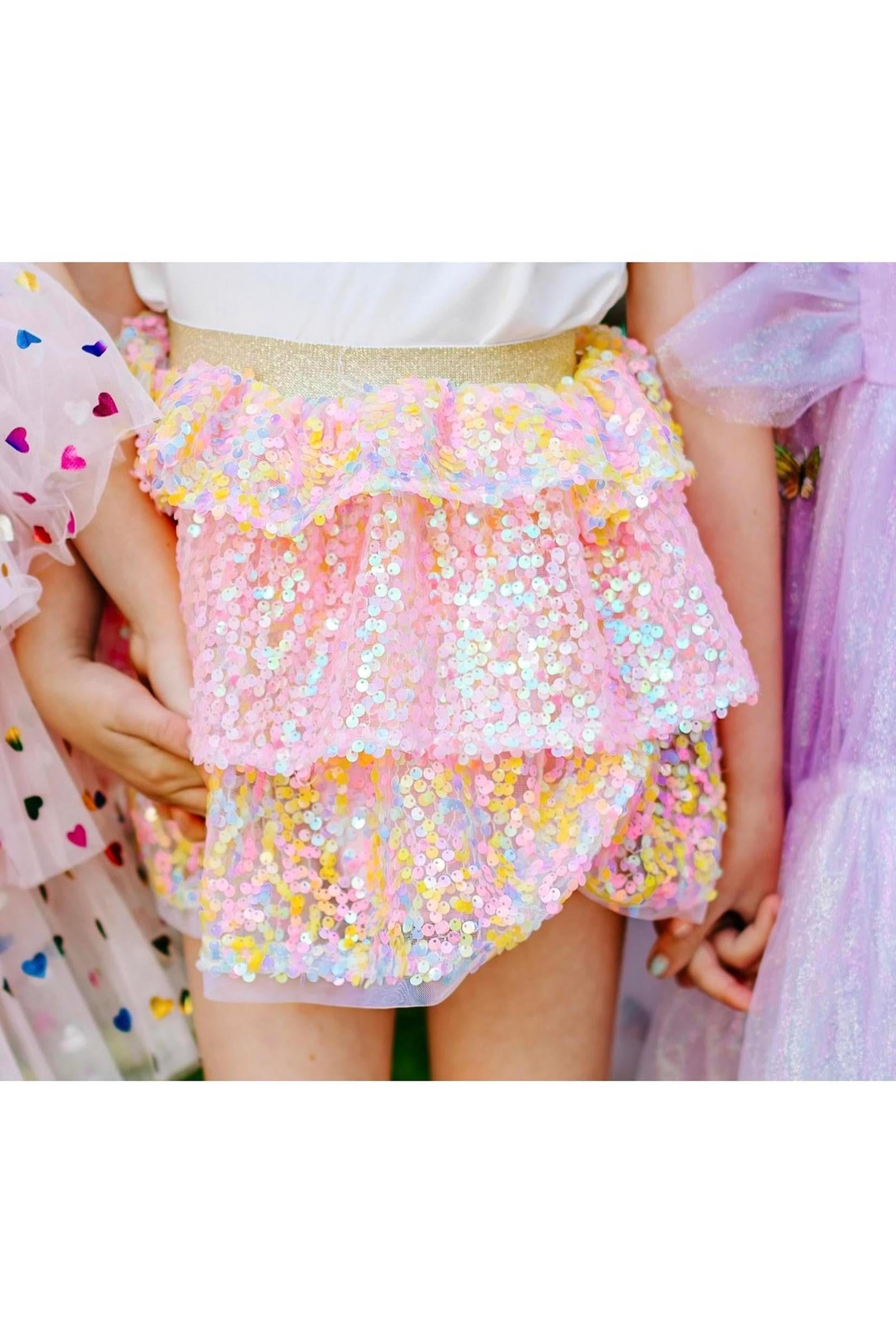 Pastel Sequins Skirt